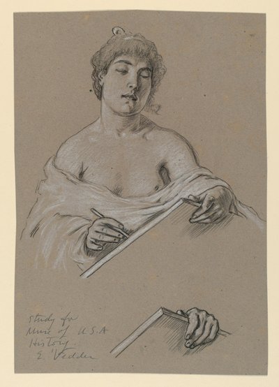 Studera för "Muse of History" av Elihu Vedder