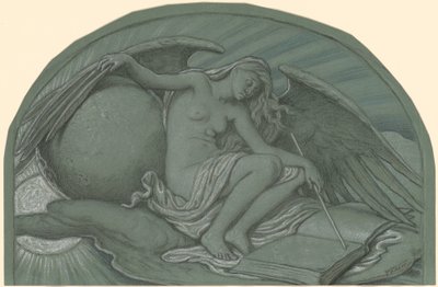 Studie för The Eclipse of the Sun by the Moon, 1892. av Elihu Vedder