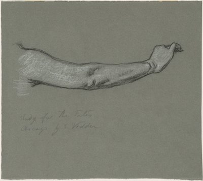 Studie för "The Fates Gathering in the Stars" av Elihu Vedder