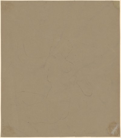Studie av en kvinnlig naken, 1892. av Elihu Vedder