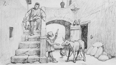 Fabeln om mjölnaren, hans son och åsnan nr 1 av Elihu Vedder
