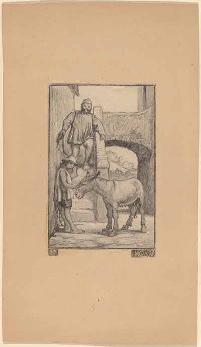 Sonen och åsnan av Elihu Vedder