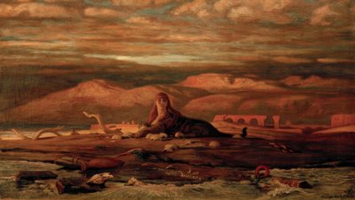 Sfinxen vid havet av Elihu Vedder