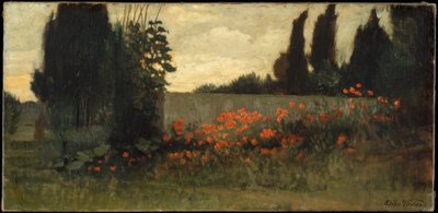 Cypress och vallmo av Elihu Vedder