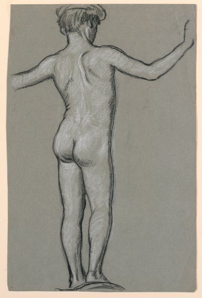 figurstudie för en fontändesign av Elihu Vedder
