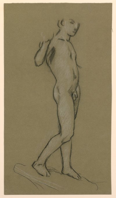 figurstudie för en fontändesign av Elihu Vedder