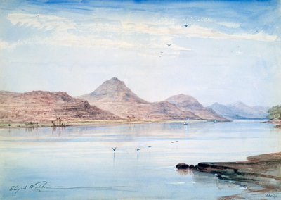 På Nilen, Gebel el Mody, Nubia, 1861 av Elijah Walton