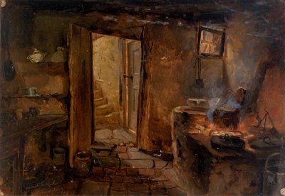 Interiör av ett kök, n.d. av Eliphalet Frazer Andrews