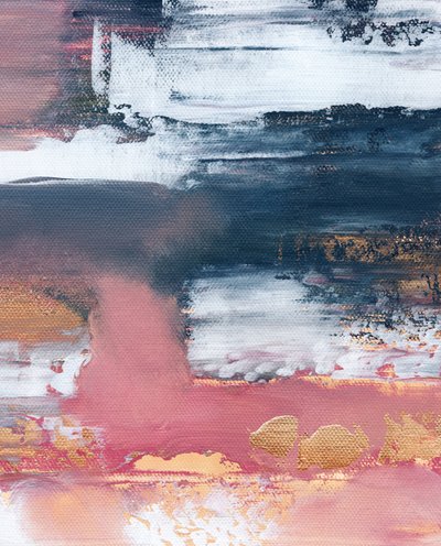Guldrosa abstrakta lager av Elisabeth Fredriksson