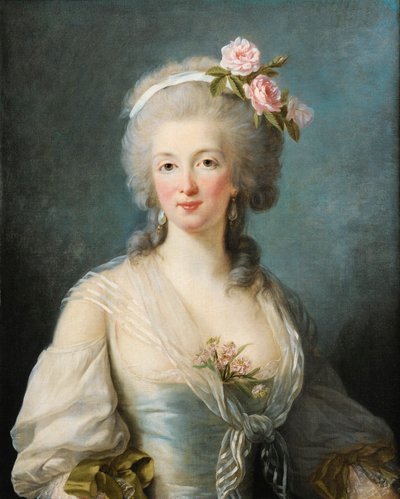 Förmodat porträtt av Jeanne de Valois-Saint-Rémy av Élisabeth Louise Vigée Le Brun