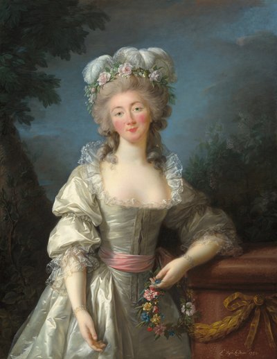 Porträtt av Madame du Barry av Elisabeth Louise Vigee Lebrun