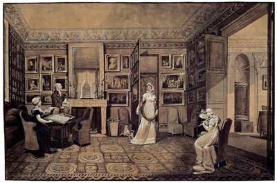 Salongen i Baryatinsky-huset i Altona, 1807. av Elisabeth Louise Vigee Lebrun