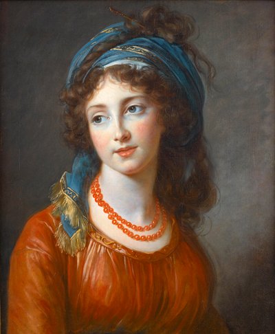 Porträtt av Aglae de Gramont, nee de Polignac (1768-1812) av Marie Louise Elisabeth Vigee Lebrun (Vigee-Lebrun) (1755-1842) av Elisabeth Louise Vigee Lebrun