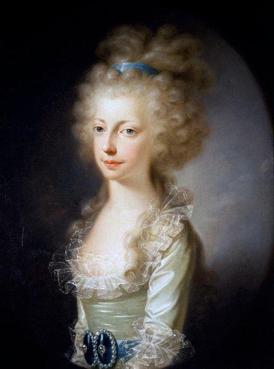 Porträtt av ärkehertiginnan Maria Clementina av Österrike (olja på duk) av Elisabeth Louise Vigee Lebrun