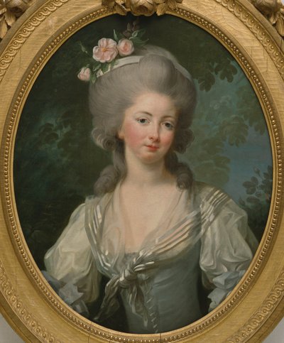 Porträtt av Ernestine-Frederique, prinsessan av Croy. av Elisabeth Louise Vigee Lebrun