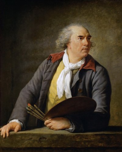 Porträtt av Hubert Robert 1733-1808, 1788. av Elisabeth Louise Vigee Lebrun