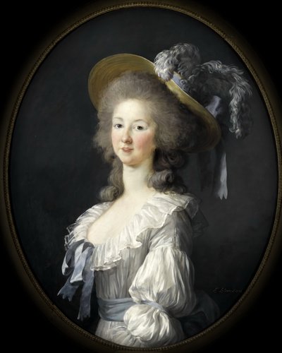 Porträtt av Marie Louise av Savojen 1749-1792, prinsessan av Lamballe av Elisabeth Louise Vigee Lebrun