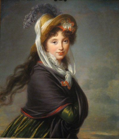 Porträtt av prinsessan Irina Ivanovna Vorontsova, född Izmaylova 1768-1848, ca 1797 av Elisabeth Louise Vigee Lebrun