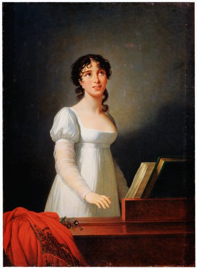 Porträtt av den italienska sångerskan Angelica Catalani, sent 1700- och tidigt 1800-tal av Elisabeth Louise Vigee Lebrun