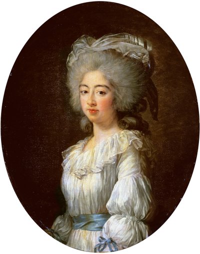 Porträtt av Louise Marie Josephine, Comtesse de Provence, senare drottning av Frankrike av Elisabeth Louise Vigee Lebrun