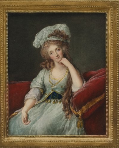 Portrait of Louise Marie Adelaide de Bourbon-Ponthievre, Duchess of Orleans  av Elisabeth Louise after Vigee Lebrun