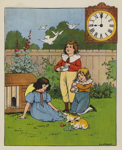 Matningstid (färg litho) av Elise H. Stewart