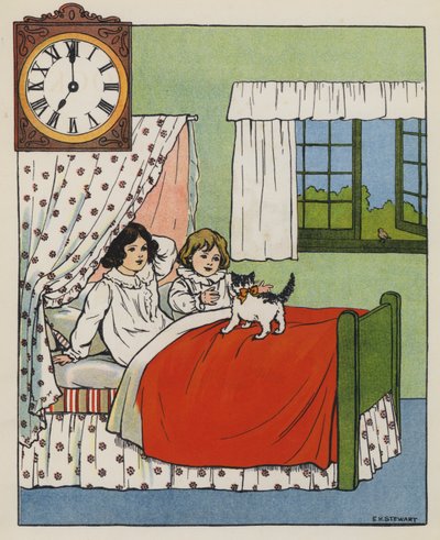 Vakentid (färg litho) av Elise H. Stewart