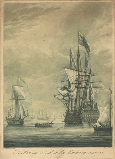 Fraktscen från Nathaniel Blackerbys samling, 1720-talet. av Elisha Kirkall