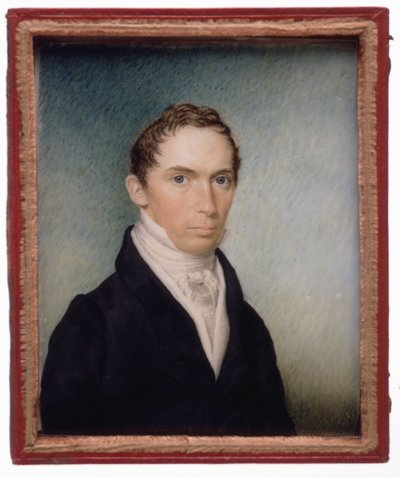 Stephen Salisbury II (1798-1884) (wc on ivory) av Eliza Goodridge
