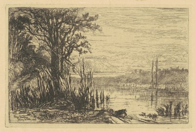 Dammen i Cernay-la-Ville av Eliza Pratt Greatorex