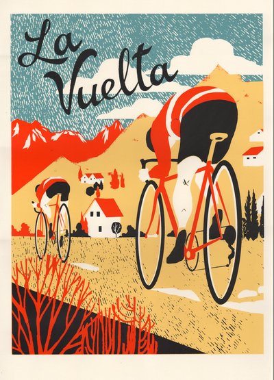 La Vuelta, 2015 (screenprint) av Eliza Southwood