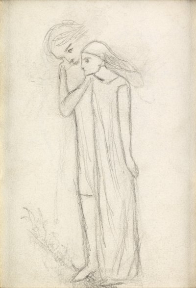 Den vackra damen utan nåd, c.1855 av Elizabeth Eleanor Siddal