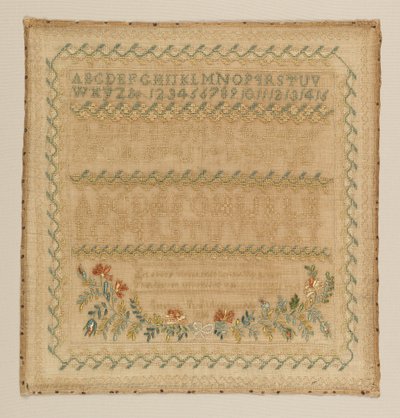 Provtagare av Elizabeth Jane Alden