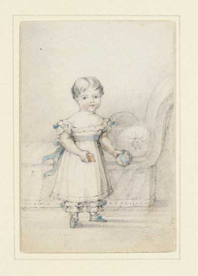Prinsessan Victoria med en boll, 1822 av Elizabeth Keith Heathcote