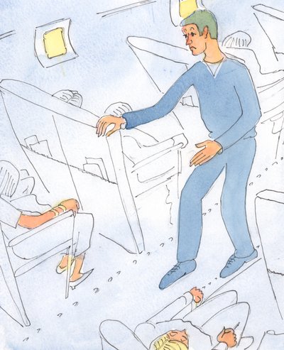 En person som alltid är orolig för sitt själstillstånd och över sannolikheten att komma till himlen är som en man på semester som laddar runt flygplanet och frågar oroligt om vädret och av Elizabeth Wang