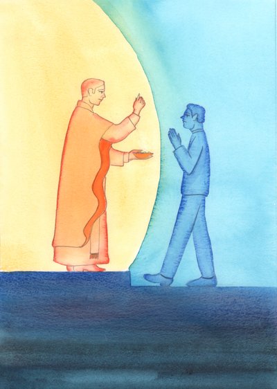 Är vi i en "State of Grace" eller inte? Det är viktigt att vi erkänner och undviker allvarlig synd, 2002 (w/c på papper) av Elizabeth Wang