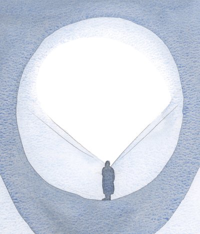 Genom små handlingar av tro, kärlek och uppoffring förbereds ett utrymme i själen för en förnyad utgjutning av nåd., 2001 (w/c på papper) av Elizabeth Wang