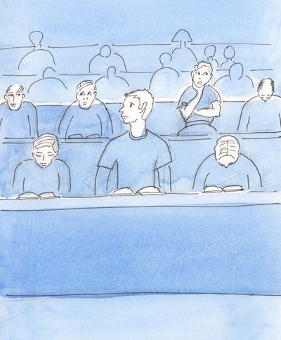 Kristus älskar att vara med oss i nattvarden, men så få av oss hälsar honom, älskar honom eller erbjuder sig att tjäna honom, 2004 (w/c på papper) av Elizabeth Wang