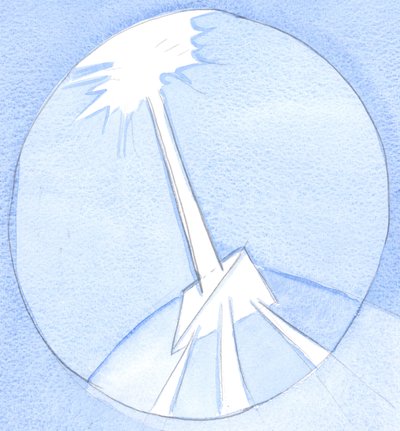 Kristus, sanningen, lyser mot varje själ, 2002 (w/c på papper) av Elizabeth Wang