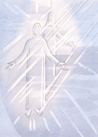 Kristi heliga Moder bevittnade hans lidanden; och hela hans kära kropp, nu sårad, hade kommit från hennes kött, 2000 (w/c på papper) av Elizabeth Wang