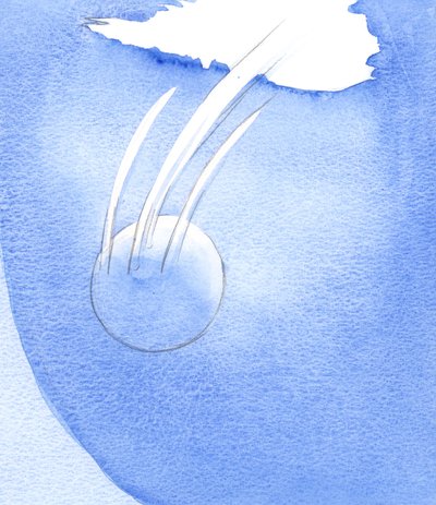 Hur kraftfull bön är trons handling som görs i mörkret. De heliga gläds åt sådana glädjerop till Gud från vår "mörka" värld, 2001 (w/c på papper) av Elizabeth Wang