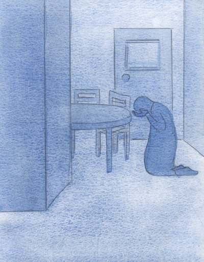 Jag minns att jag behövde mod och viljan att välja det som var rätt, 2000 (w/c på papper) av Elizabeth Wang
