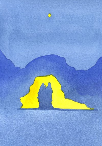 Jesus är född i Betlehem, 2001 (w/c på papper) av Elizabeth Wang