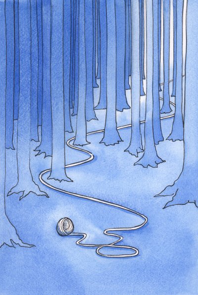 Våra dagliga plikter är som ett gyllene snöre som visar oss Guds vilja och leder oss till himlen, 2001 (w/c på papper) av Elizabeth Wang