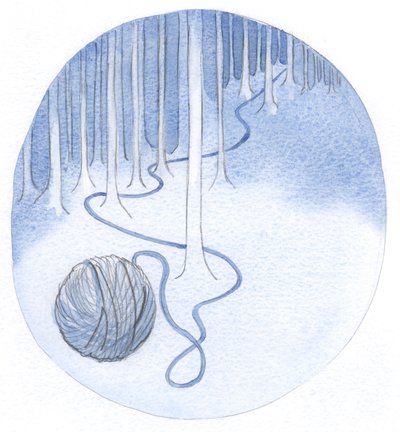 Våra dagliga plikter är som ett gyllene snöre som visar oss Guds vilja och leder oss till himlen, 2001 (w/c på papper) av Elizabeth Wang