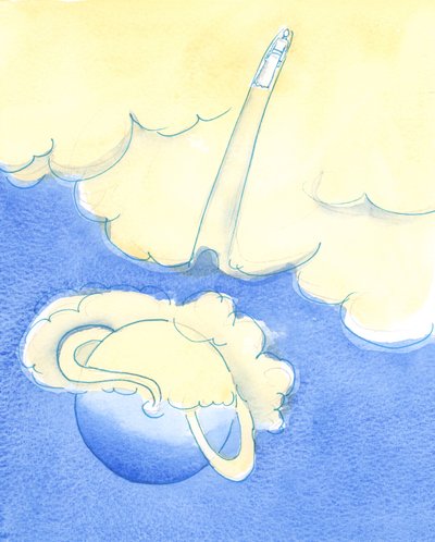 Budskapet som predikas av en trofast påve är konsekvent, sammanhängande och effektivt för dem som tar emot det och som därför "lever i ljuset", 2006 (w/c på papper) av Elizabeth Wang
