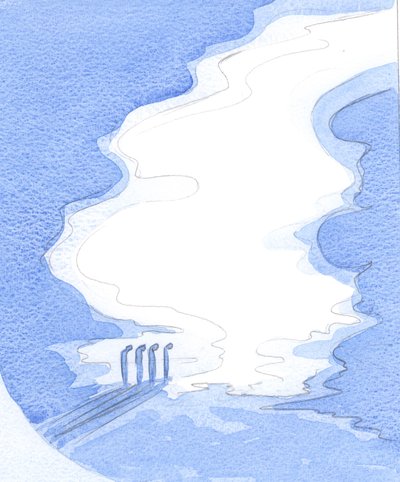 Den helige Ande drar ibland tillbaka sina gåvor och ger dem till andra om vi förkastar dem, 2001 (w/c på papper) av Elizabeth Wang