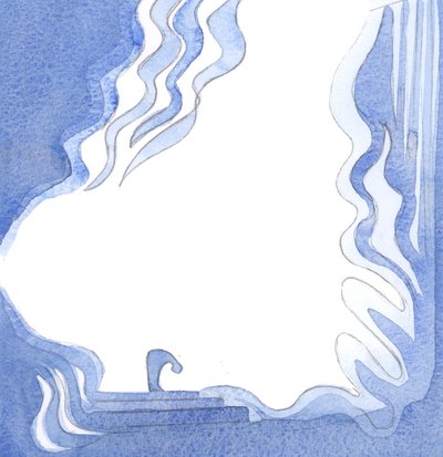 Genom Kristus når vi tröskeln till Guds treeniga härlighet, älska och tillbe Honom i självglömska, 2000 (w/c på papper) av Elizabeth Wang