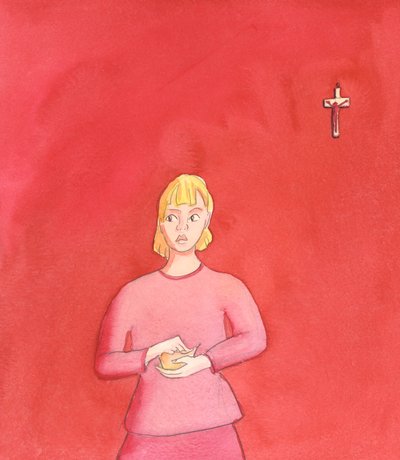 Vi gör rätt i att göra bot för våra synder, särskilt under fastetiden, 2005 (akvarell på papper) av Elizabeth Wang