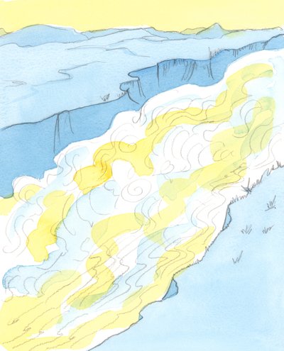 När vi ber till Kristus och även ber om hans Moder Marias och de heliga och heliga änglarnas böner, kan vi vara säkra på deras hjälp, 2003 (w/c på papper) av Elizabeth Wang